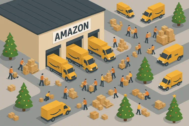 Amazon to Add 250,000 Holiday Jobs in 2025, Maintains Seasonal Hiring Amid Slower Online Sales Forecast