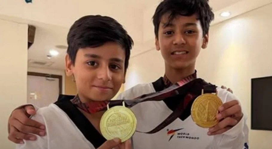 Pakistani Brothers Muhammad Ayaan Khan and Muhammad Saaim Khan Clinch Gold at Youth Martial Arts Championship in Indonesia