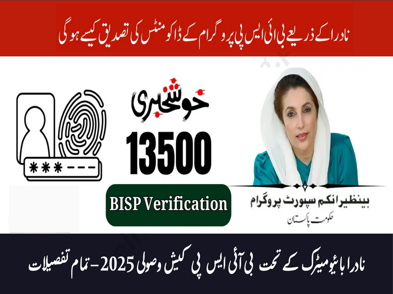 How to Complete BISP Finger Verification at NADRA in 2025