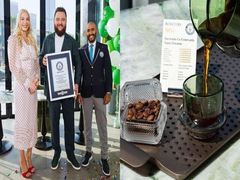 Dubai’s Roasters Specialty Coffee House Sets World Record with Nearly 200,000 PKR Cup of Coffee Featuring Rare Panamanian Geisha Beans