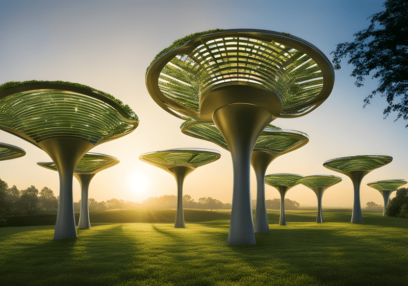 Futuristic Solar Trees from Korea Offer Clean Energy Without Deforestation