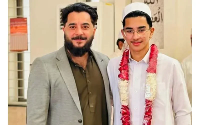 Actor Kashif Mehmood Celebrates Son’s Achievement as Hafiz of the Holy Quran