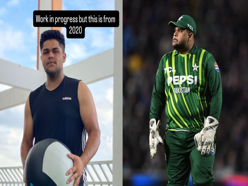 Pakistani Cricketer Azam Khan Shares Impressive 15kg Fitness Transformation