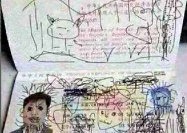 Child’s Doodles on Passport Cancel Father’s International Trip at Airport