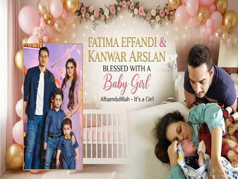 Pakistani Celebrities Fatima Effendi and Kanwar Arsalan Welcome Baby Girl