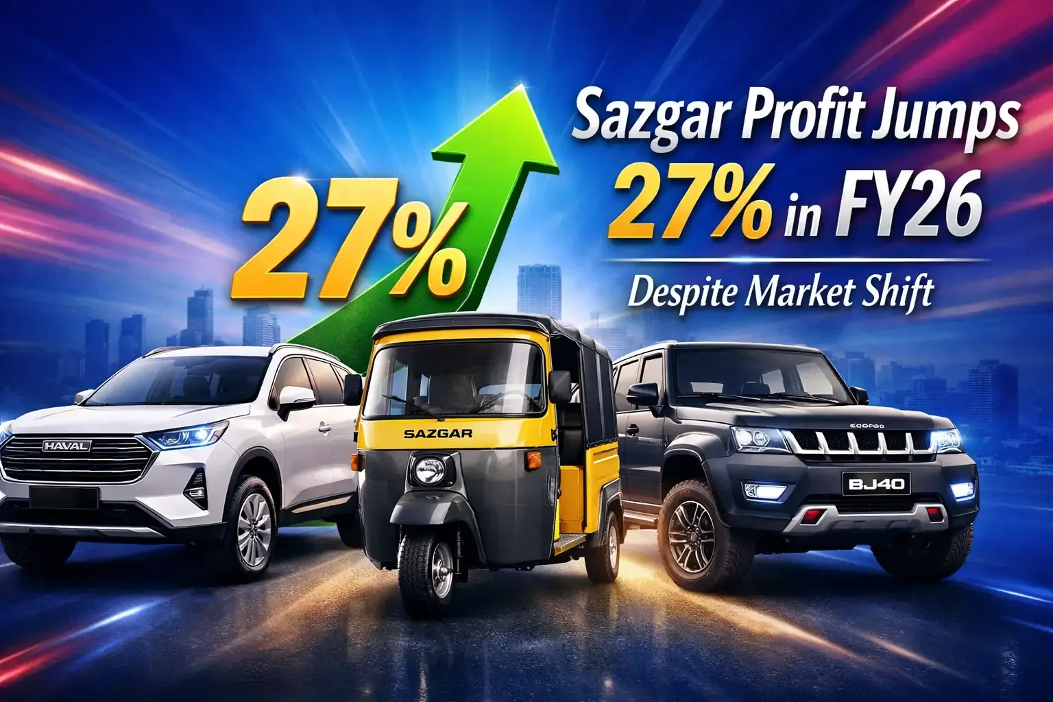 Sazgar Reports 27% Profit Growth in H1 FY26 Despite 99% Drop in Quarterly Earnings