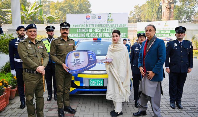 Punjab Launches Pakistan’s First Green Policing Unit with Electric Patrol Vehicles to Combat Pollution