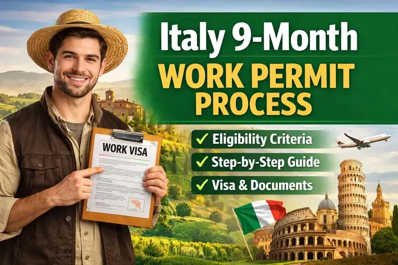 Italy Announces 9-Month Work Permit Process for 2026: Step-by-Step Guide