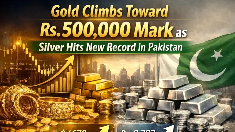 Gold Prices Cross Rs 5 Lakh Mark in Pakistan for the First Time