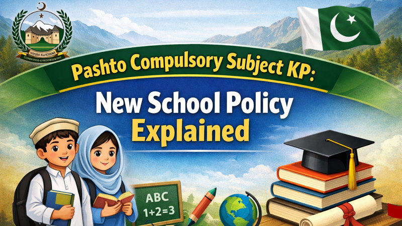 Pashto Compulsory Subject in KP Schools: New Education Policy Explained