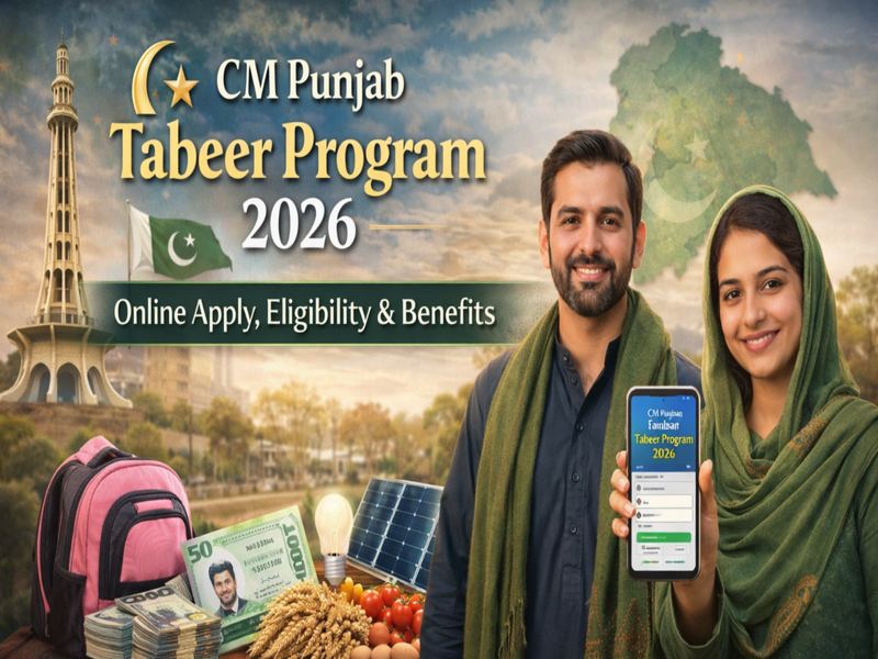 CM Punjab Tabeer Program 2026: Online Application, Eligibility Criteria, and Benefits