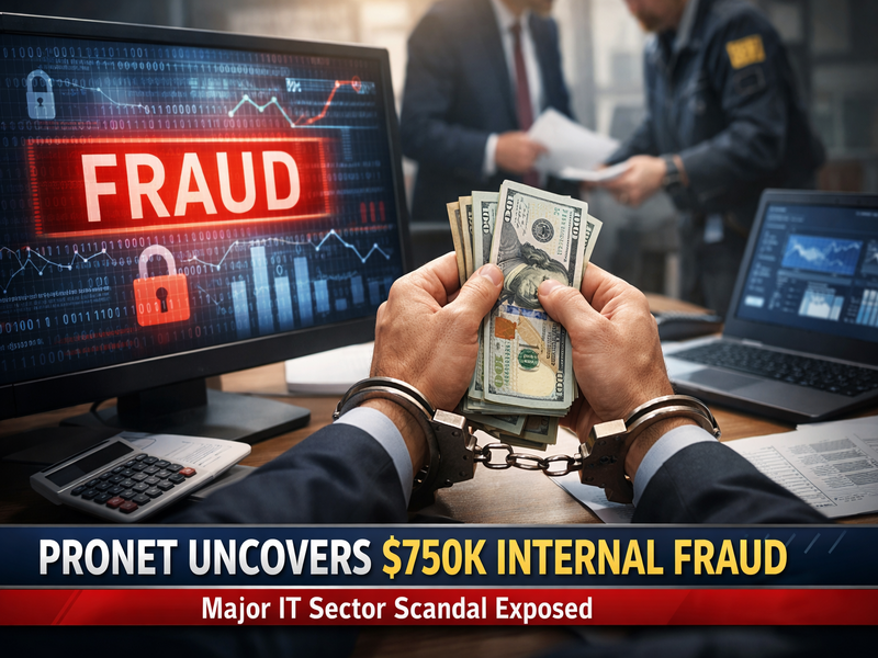 Pronet Uncovers $750K Internal Fraud in Major IT Sector Case