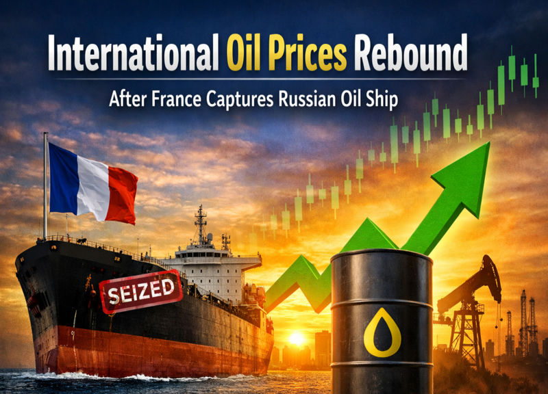 Global oil prices surge as France seizes Russian tanker, impacting international markets