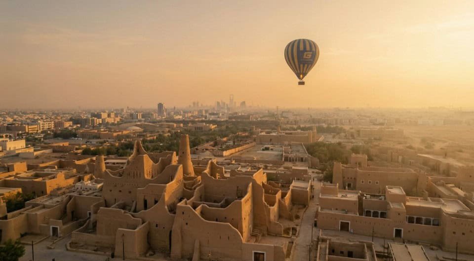 Saudi Arabia Launches World’s Highest Gym Class in Hot Air Balloon 2,200 Feet Above Riyadh