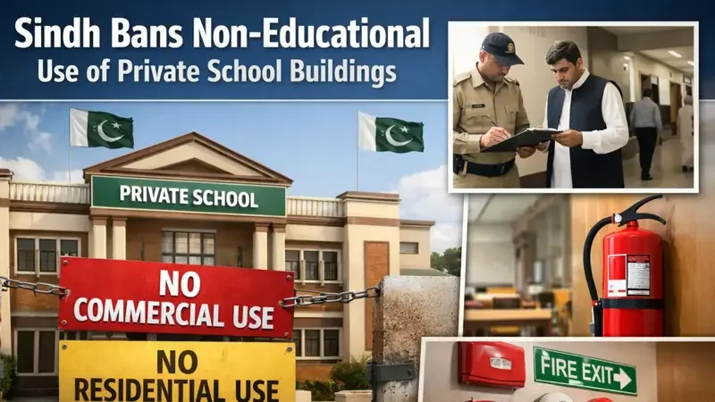 Sindh Government Bans Non-Educational Use of Private School Buildings