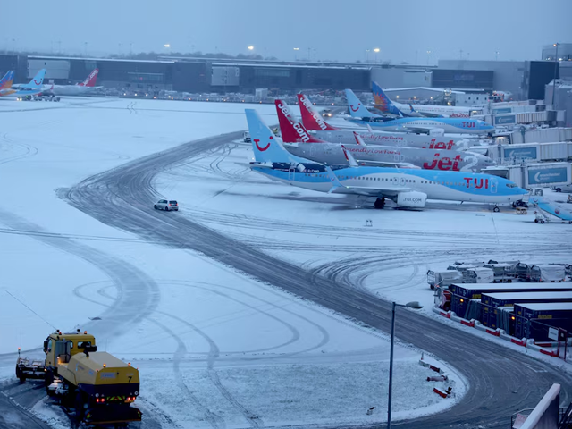 Heavy Snow and Ice Disrupt Travel Across UK and Europe, Flights and Trains Cancelled