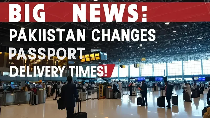 Big News: Pakistan Announces Faster Passport Delivery Times Across the Country