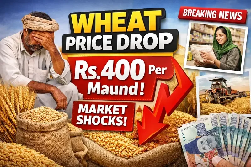 Breaking: Wheat Prices Plunge by Rs.400 per Maund, Market Reacts Strongly