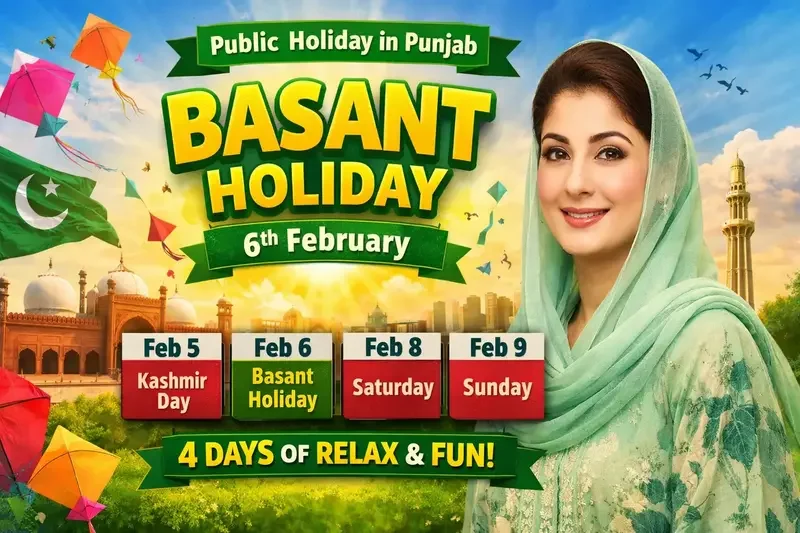CM Punjab Announces Four Consecutive Public Holidays