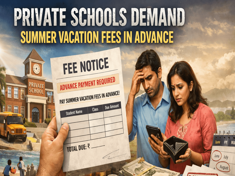 Private Schools Allegedly Require Advance Payment for Summer Vacation Fees