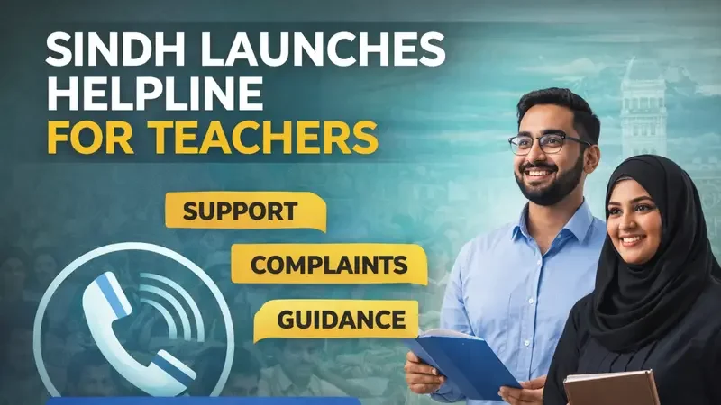 Sindh Launches Teachers Helpline to Support Educators