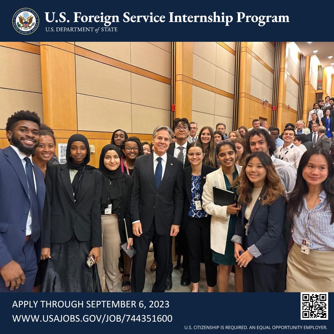 U.S. Foreign Service Internship Program Now Accepting Applications!