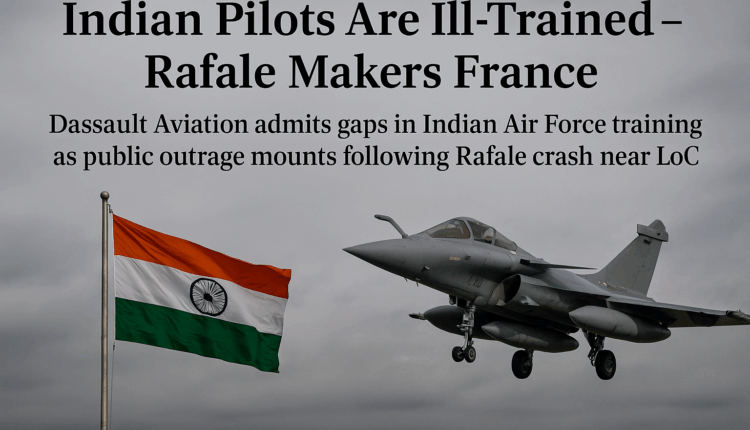 Indian Pilots Are Ill-Trained – Rafale Makers France
