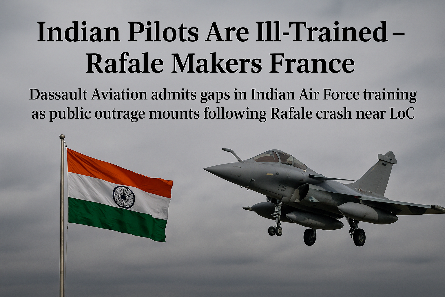 Indian Pilots Are Ill-Trained – Rafale Makers France